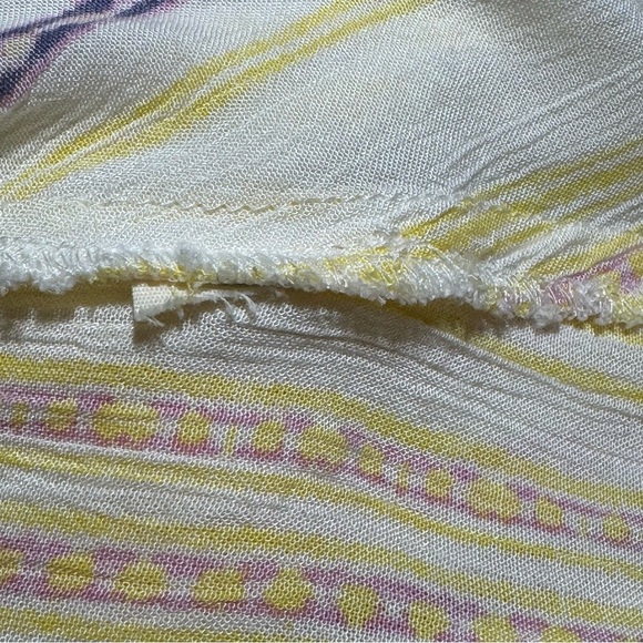 Free People Lovestoned Floral Tunic size Small Crochet Button Down Tassels *read - Picture 12 of 13